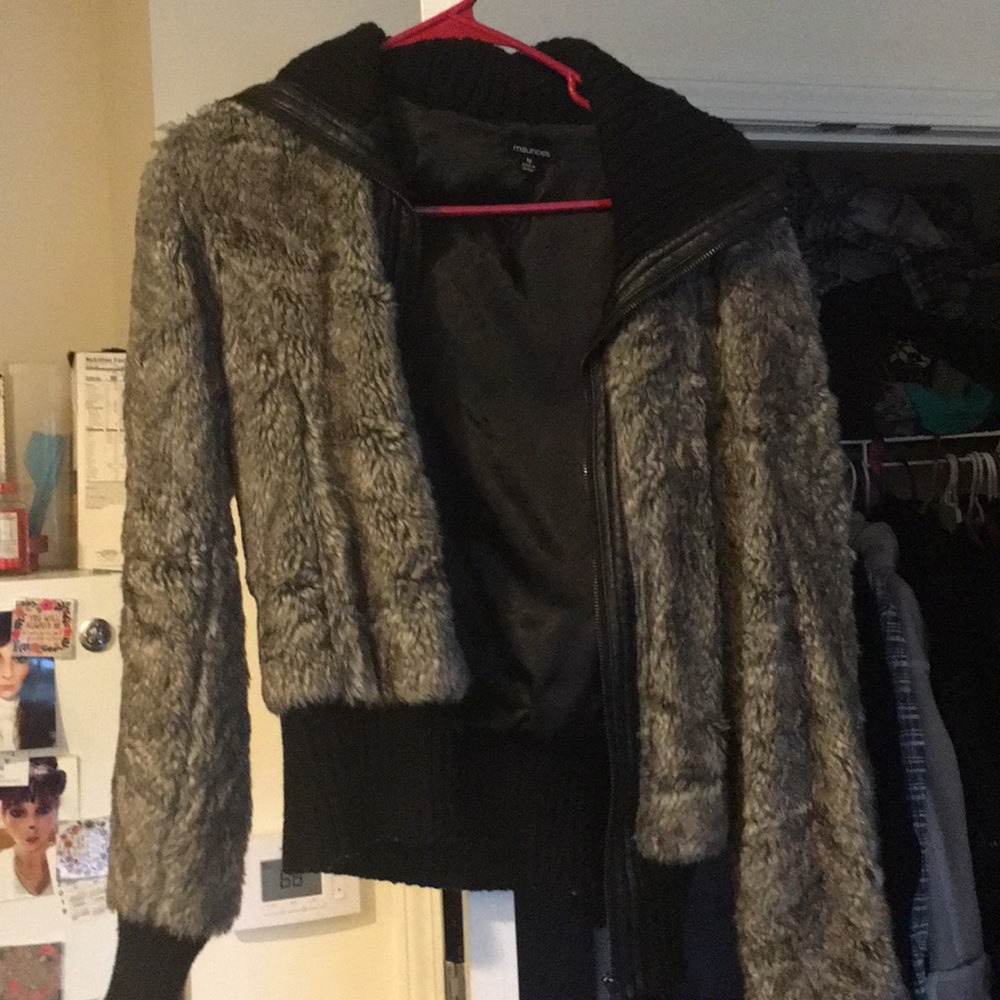 Faux fur coat
